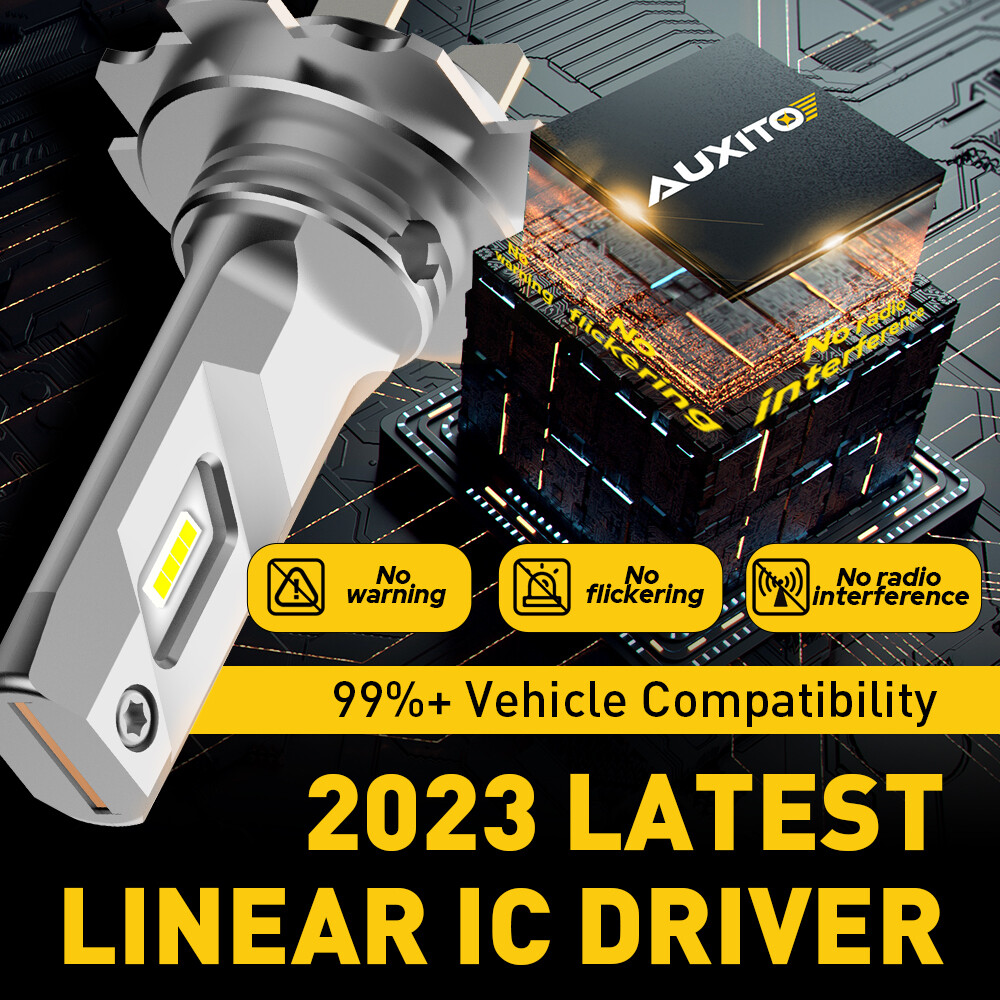 4x H7 LED Headlight Bulb Kit High Low Beam 80000LM Super Bright 6500K White E4EA