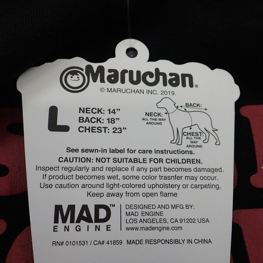 Maruchan Ramen Dog Shirt L - NWT