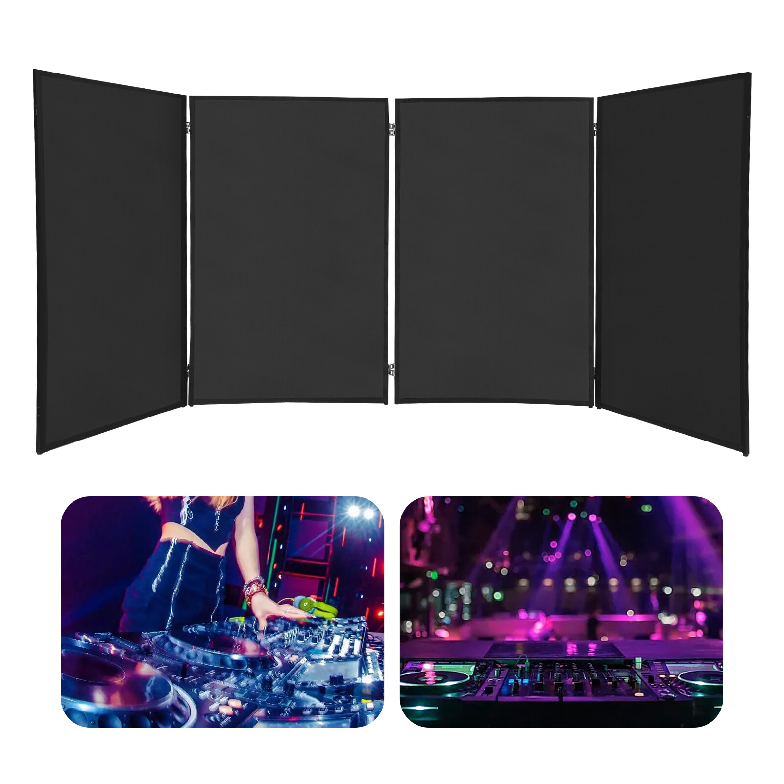 DJ Booth Panels Portable Detachable Cover Screens Foldable Booth Event Panels