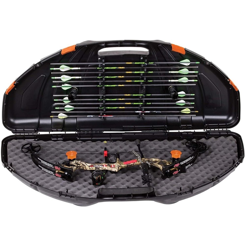 Flambeau Outdoors Protected Shot Compound Bow Case With Locking System Black