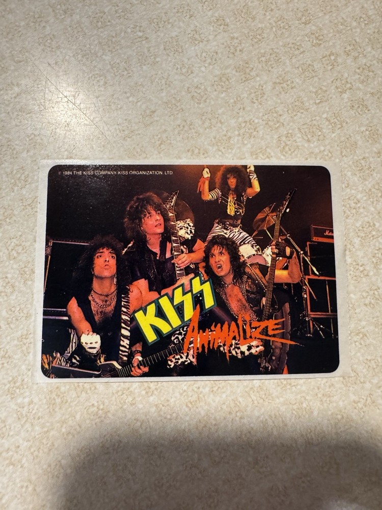 Kiss Animalize Patch Photo Sticker Lot Vintage Mark St John 1984 Rare Eric Carr