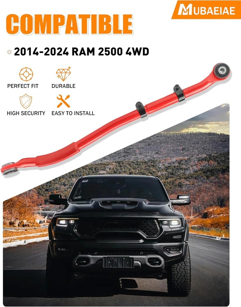 0–5'' Front Adjustable Track Bar for 2014–2024 Ram 2500 4WD –