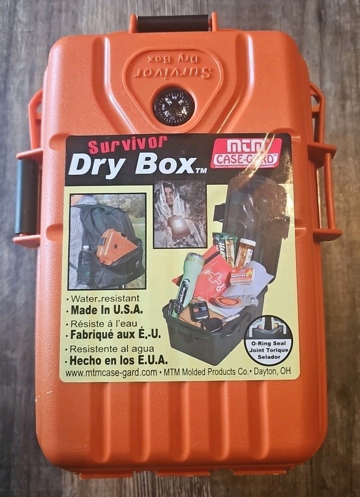 MTM Case-Gard Survivor Dry Box, New, Missing One Locking Clip On Side