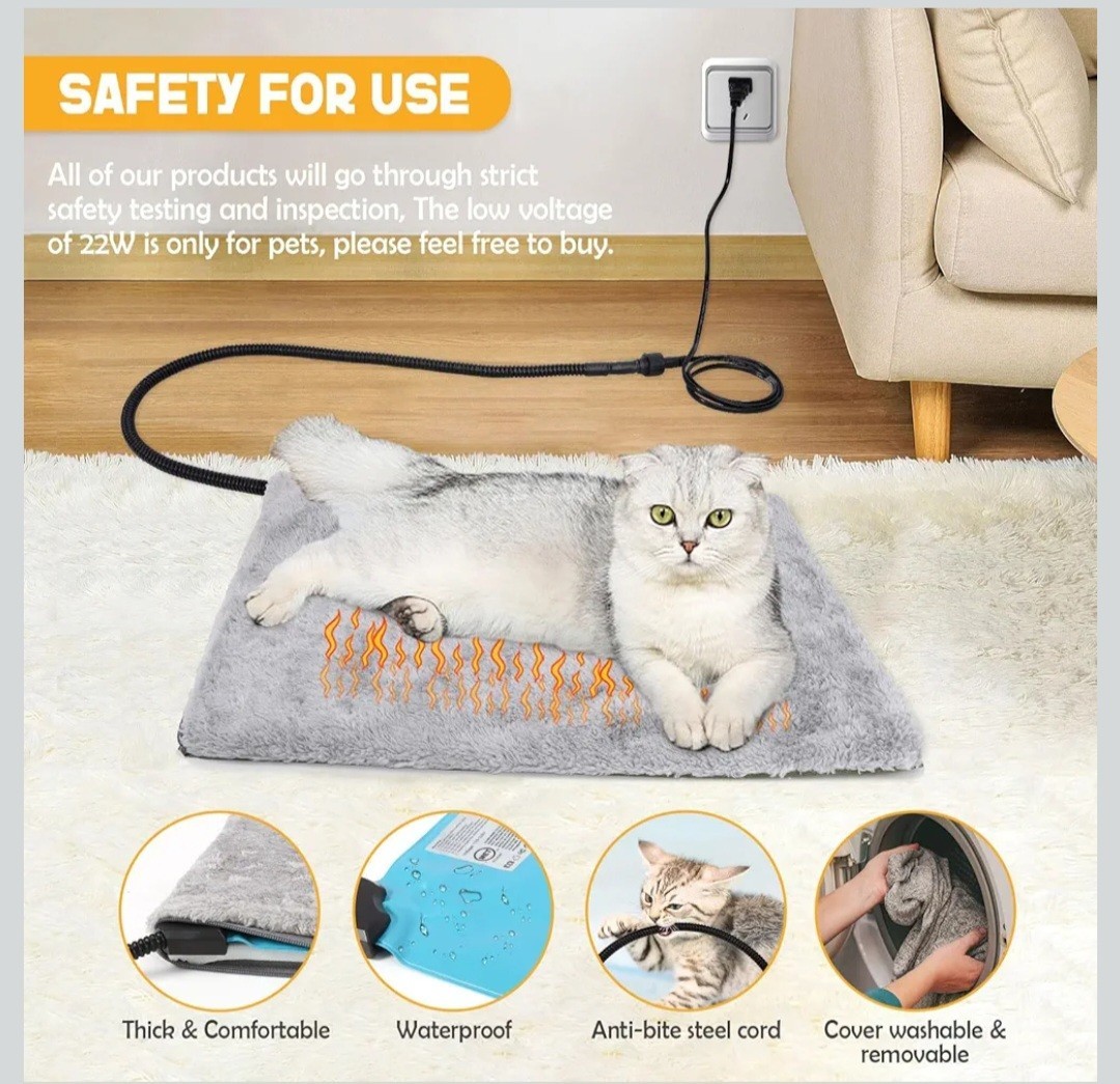 HXPLN Heated Cat House - Elevated Weatherproof Insulated Heated Outdoor Cat...