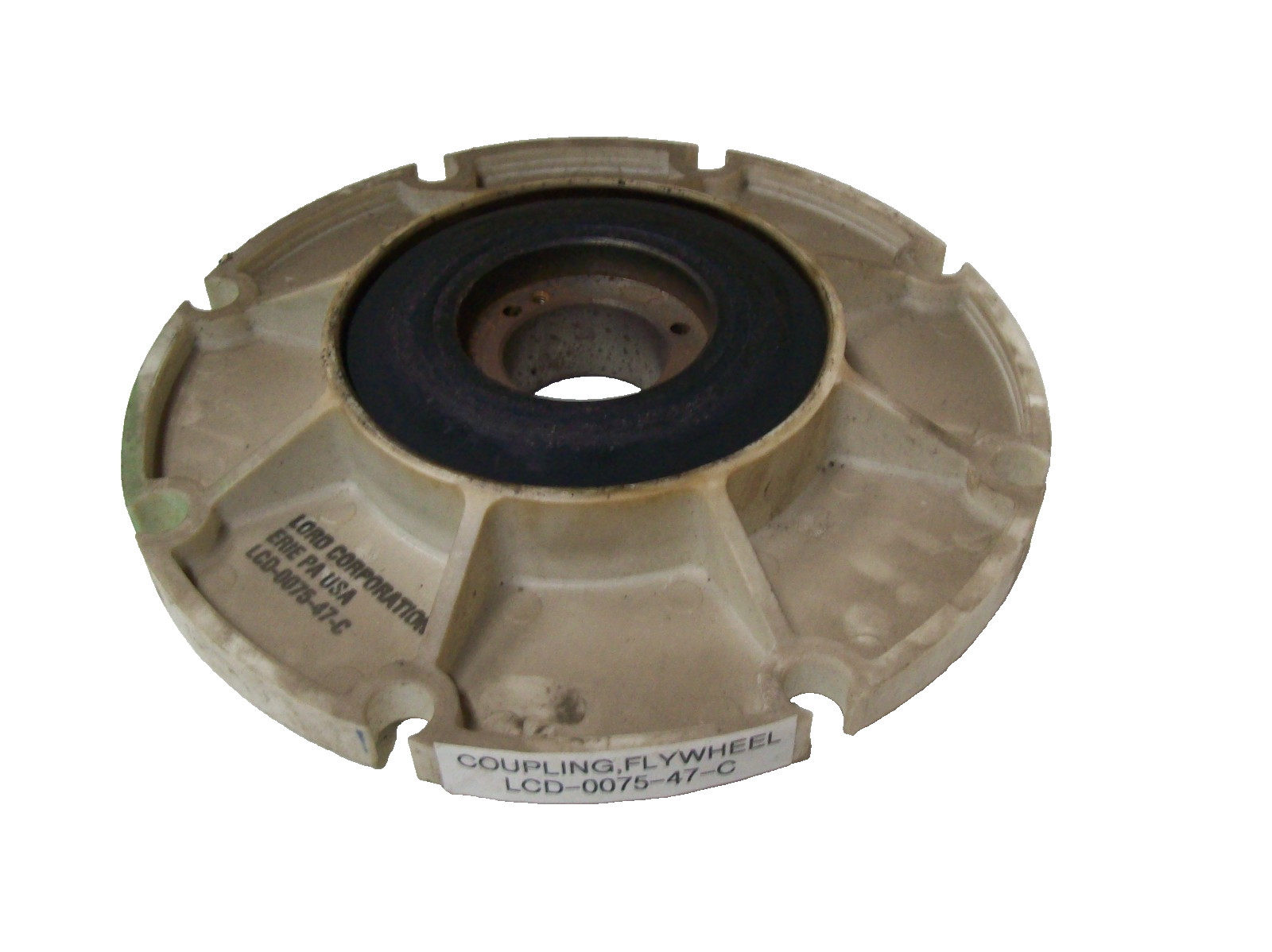 Sullair OEM NOS Genuine WHITE Coupling Flywheel LCD-0075-47-C / FILTHY DIRTY