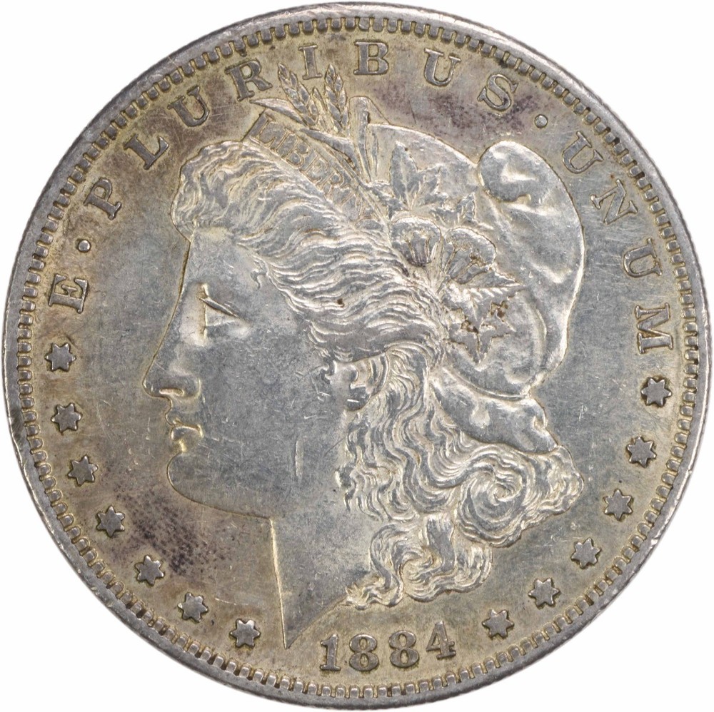 1884-S Morgan Silver Dollar AU Uncertified #1042