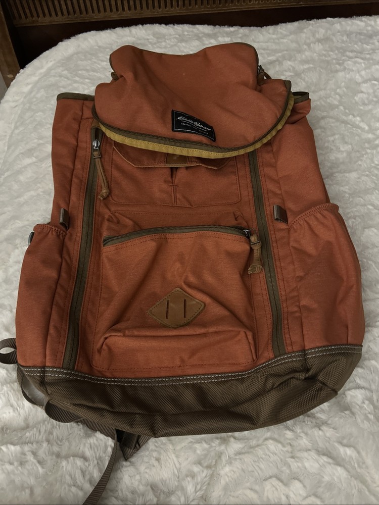 Eddie Bauer Bygone 30L Backpack Dark Orange/Brown Daypack