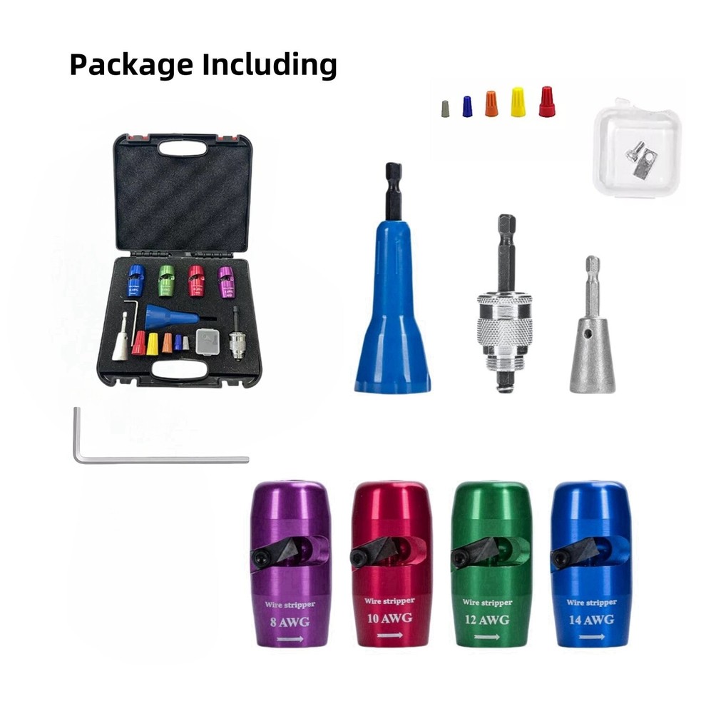 Wire Stripper -Drill Wire Stripping and Twisting Tool Upgrade Electrical Durable