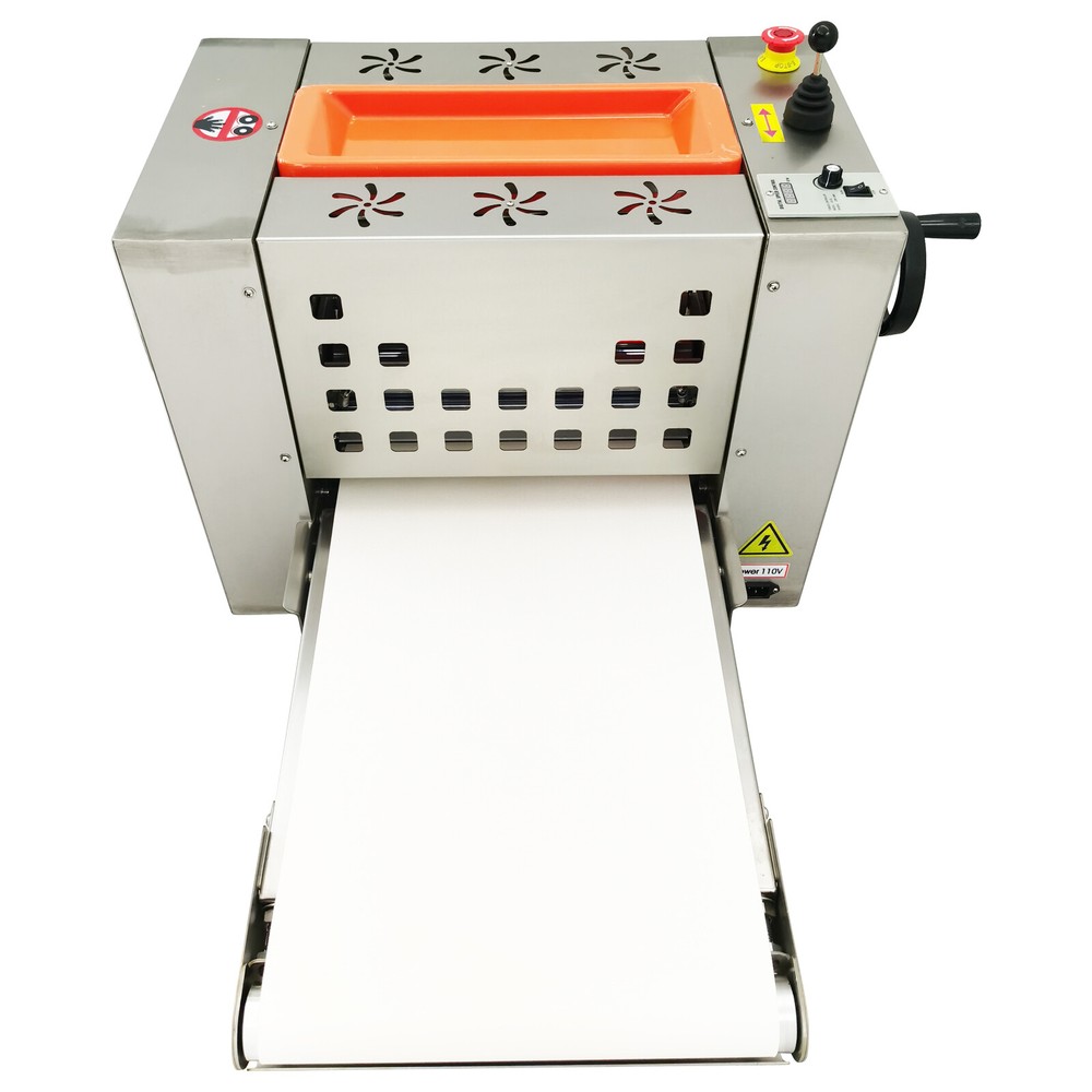 Commercial 110V Mini Desktop Folding Dough Sheeter Chain Drive Pastry Machine