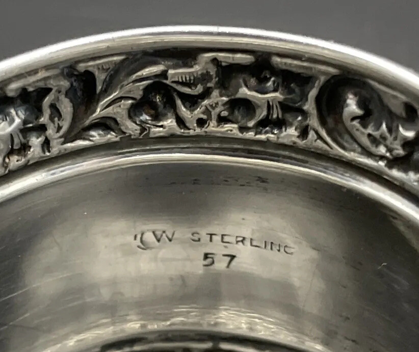 Sterling Silver Napkin Ring Name Engraved “Burbeck” Watrous Co