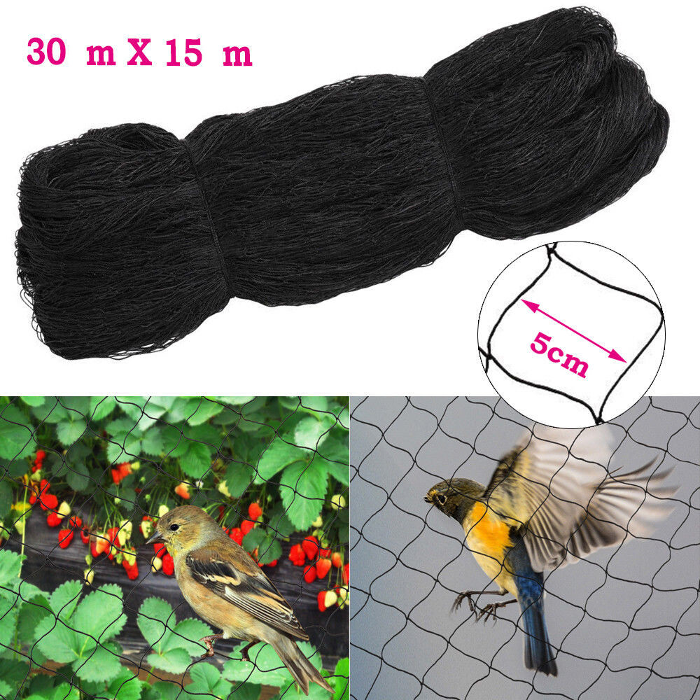 100'X50' Bird Netting For Bird Poultry Aviary Anti Bird Netting Game Pens Net US