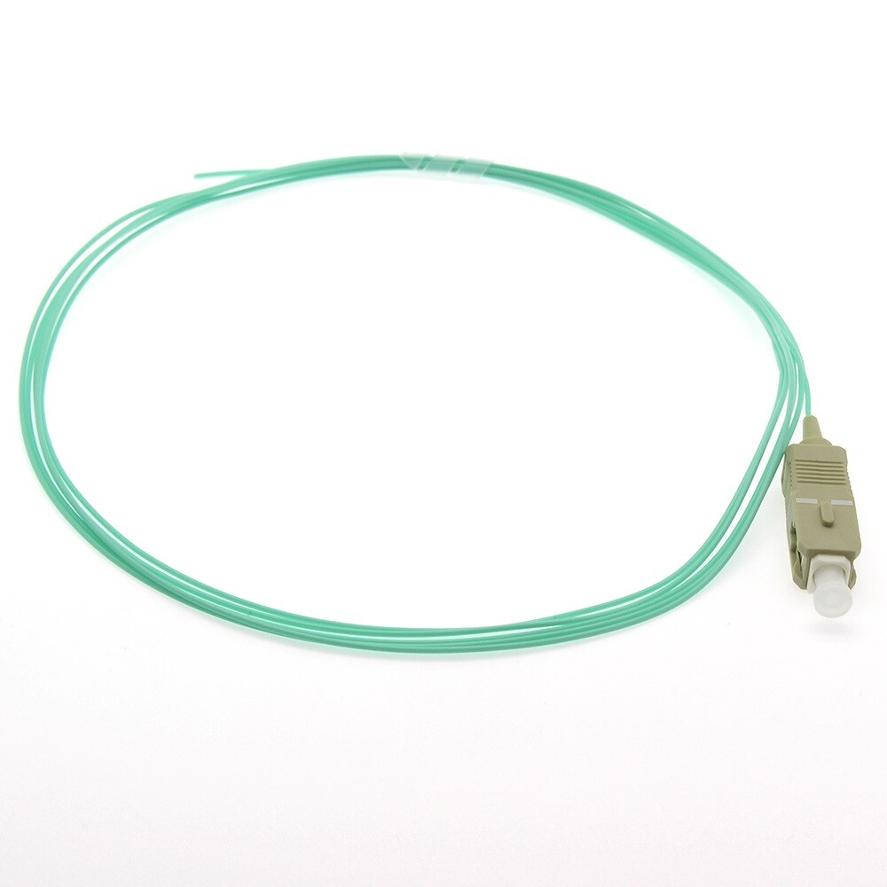 3m SC/UPC OM3 Multimode Pigtail Aqua