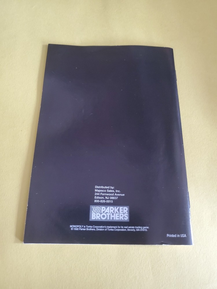 Monopoly Manual SNES