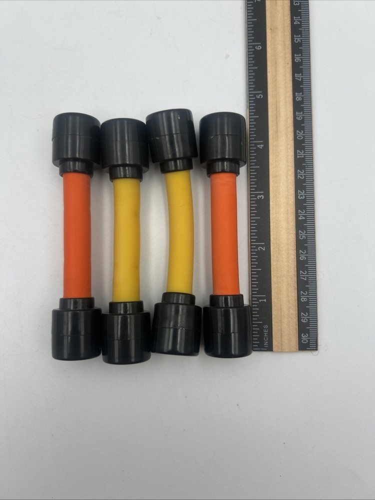 Six Second Abs Exercise Machine Set Of 4 Replacement Bands- Orange & Yellow