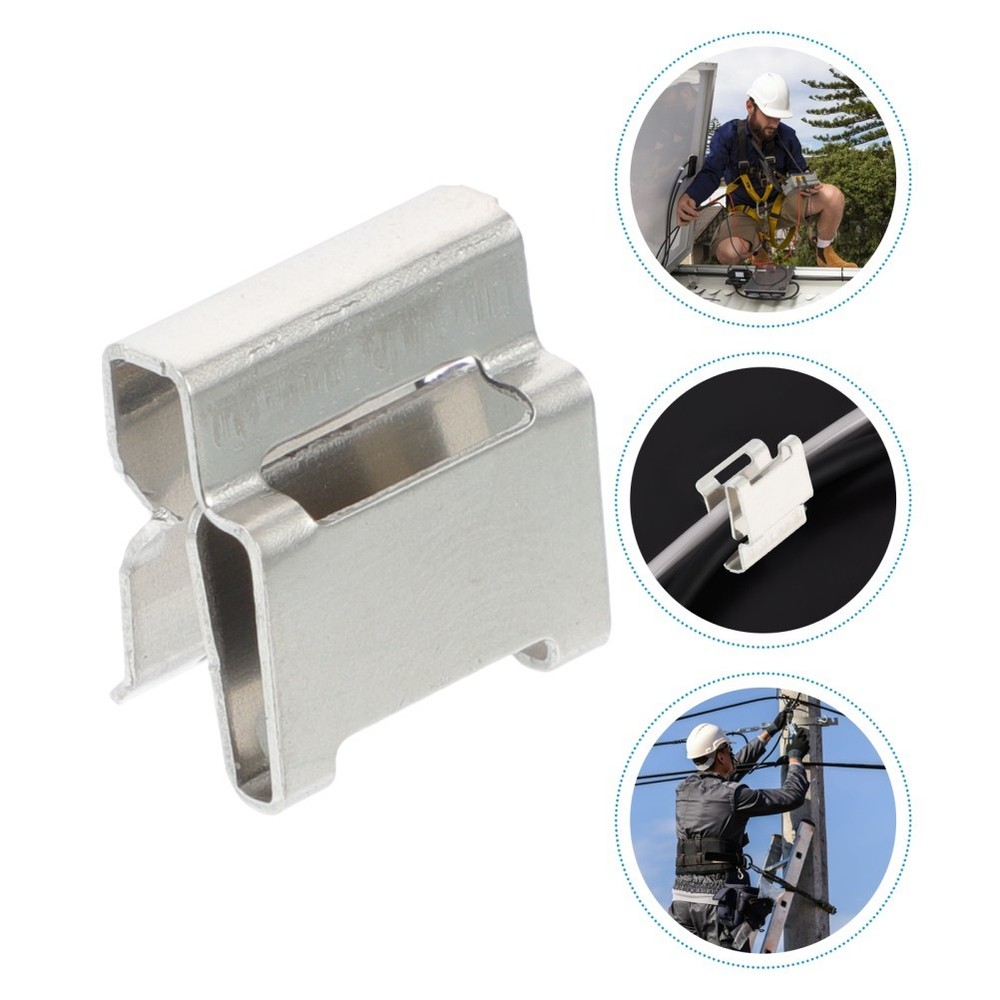30pcs Durable Solar Cable Wire Clamp Stainless Steel Solar Panel Cable Clip