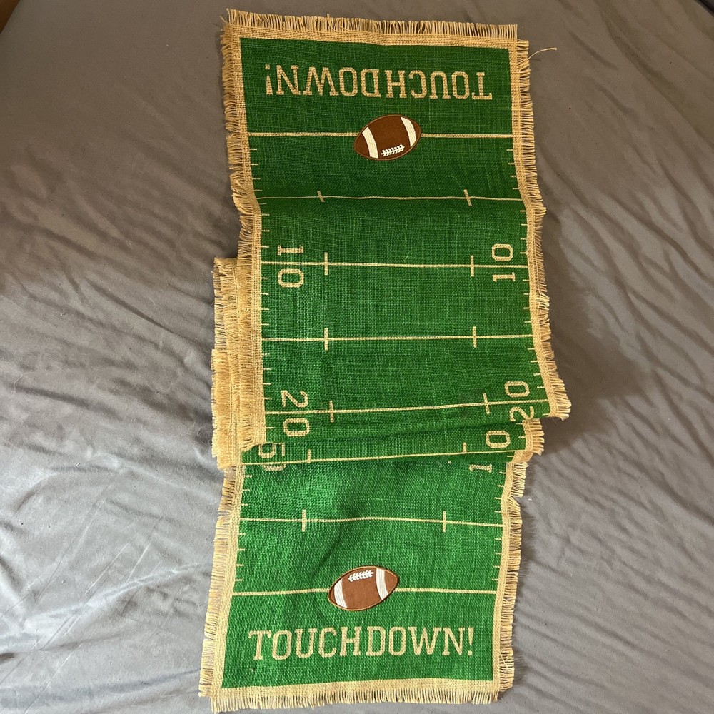 DII® Touchdown Print Jute Table Runner 14X74