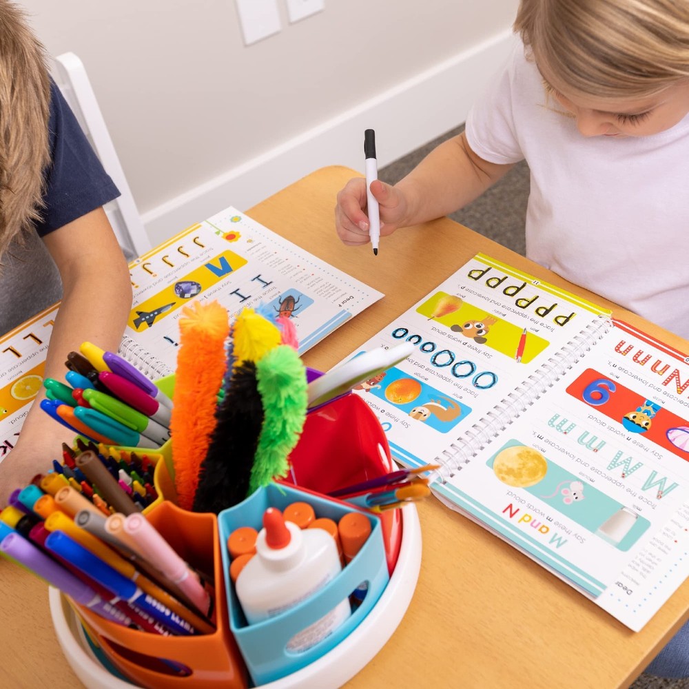 Rotating Art Supply Organizer - Crayon, Marker & Pencil Storage Solution for ...