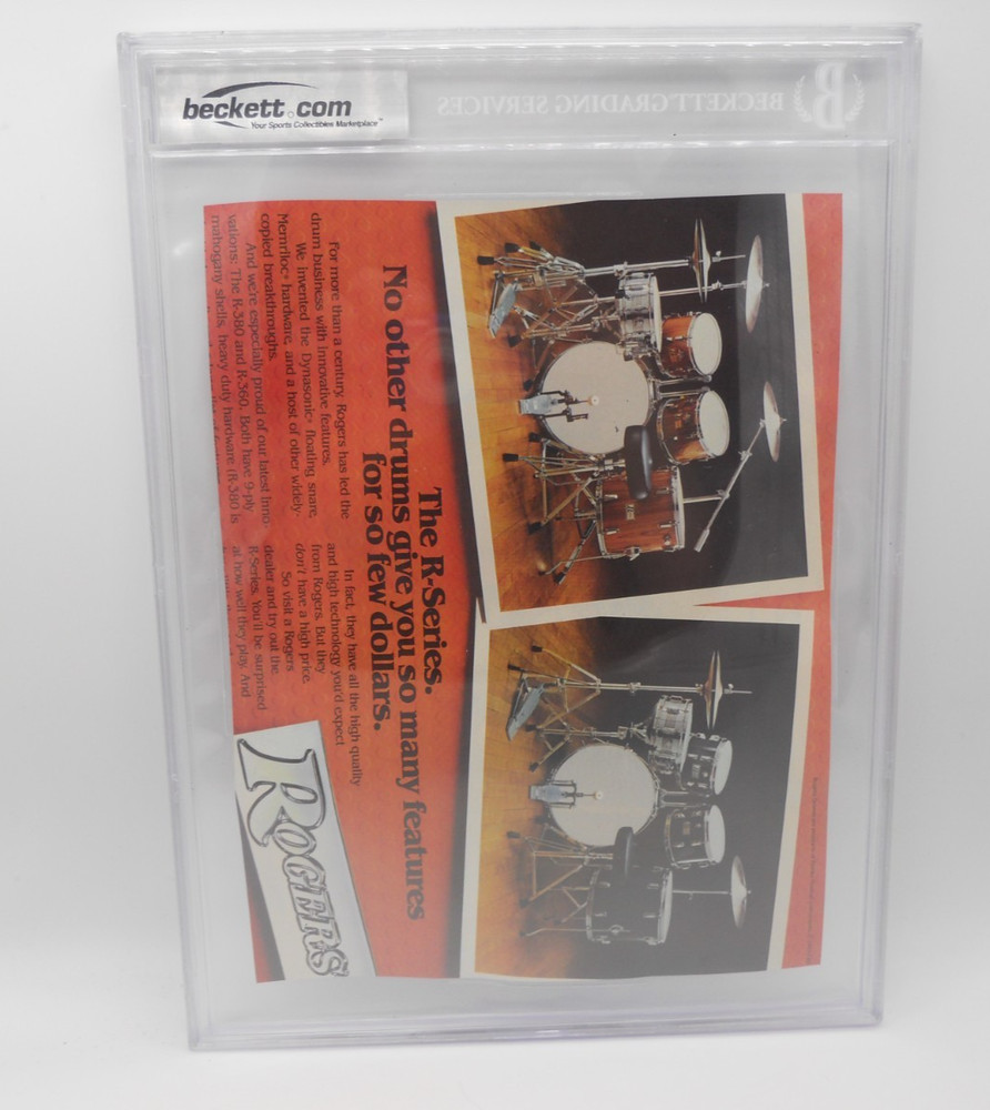 Eric Carr KISS Signed Autographed Magazine Page Beckett Authentic Encapsulated