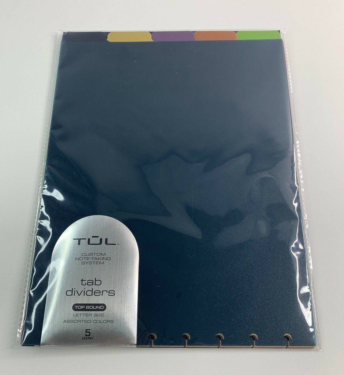 TUL Top-Bound Tab Dividers For Custom Discbound System, 8-1/2" x 11", 5-Pk