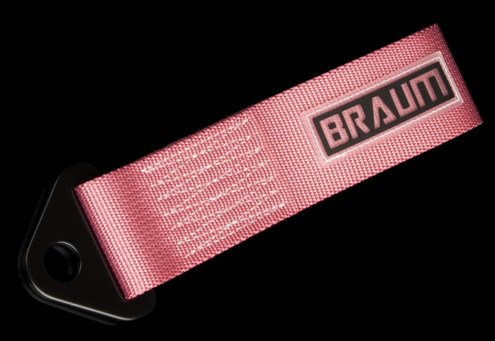BRAUM Racing Universal Tow Hook Strap - Pink