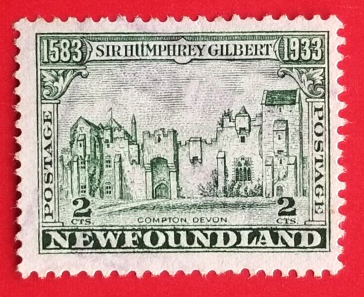 Canada Newfoundland #213 Sir Humphrey Gilbert Issue - Compton Castle Used