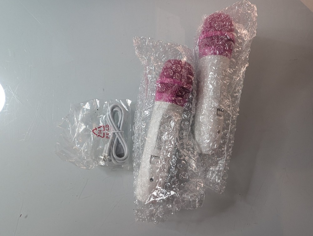 Singing Machine SML294P Bluetooth Karaoke System - 2 Wireless Mics - LED Lights