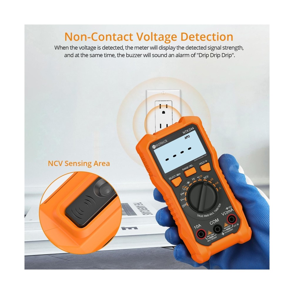 Neoteck 6000 Counts Digital Multimeter with NCV and TRMS Auto Range Multimete...