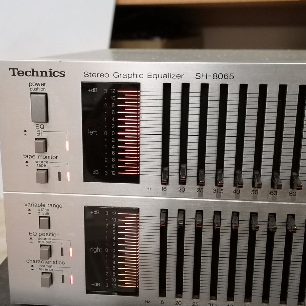 Technics SH-8065 Stereo Graphic Equalizer Made in Japan Tested Working