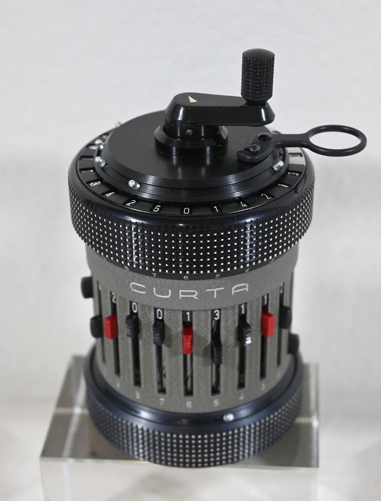 CURTA CALCULATOR Type 2 in #'d Original Box w/ Can, Manuals & Booklets