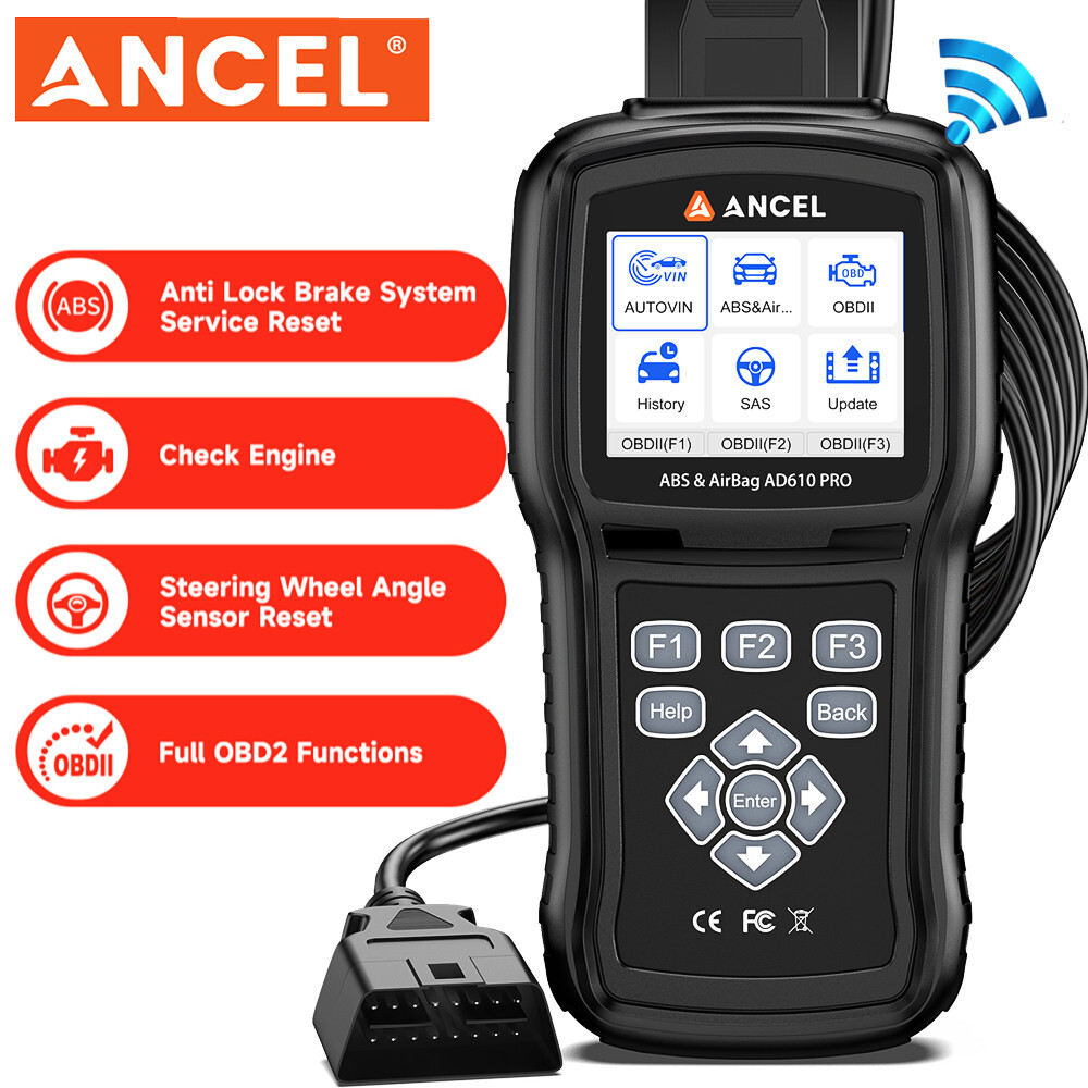WiFi Bi-directional Scanner OBD2 Code Reader ABS Bleeding Oil & EPB Brake Reset