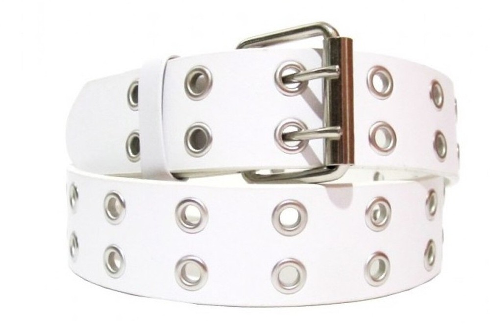 EMP Unisex Bonded Leather 2-rows Grommet Belt
