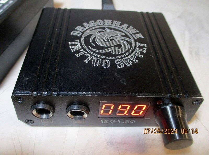 Dragonhawk LCD Portable Mini Tattoo Power Supply