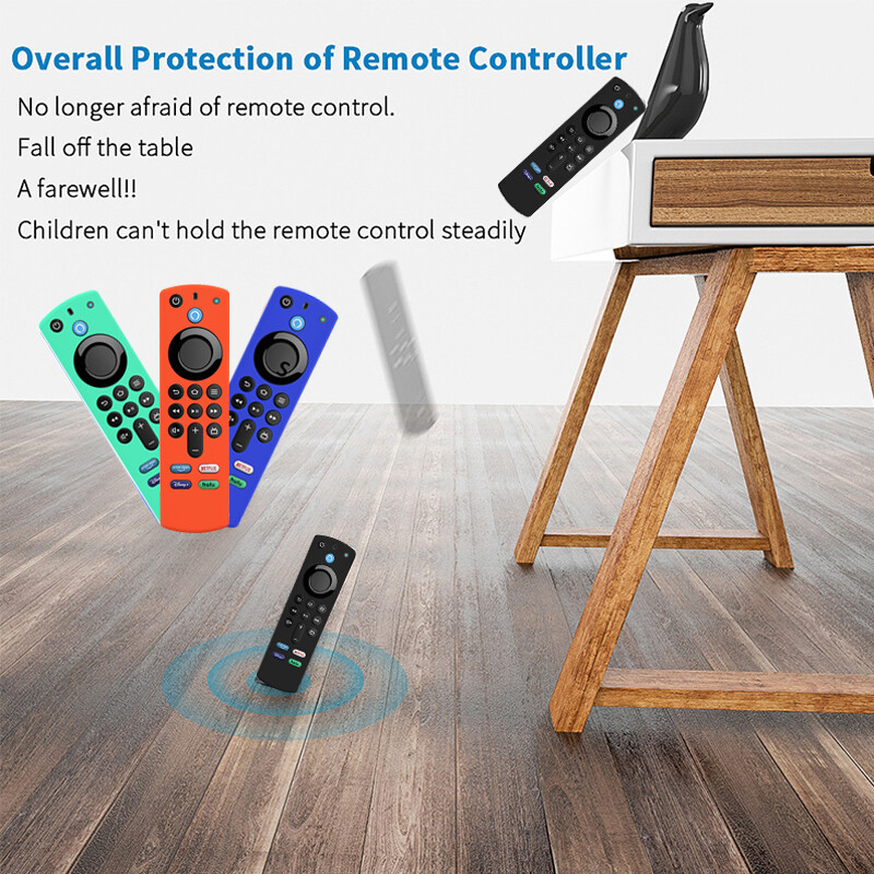 For Amazon ALEXA Voice Remote 3rd Remote Control Cover Control Case Anti-slip^ ~