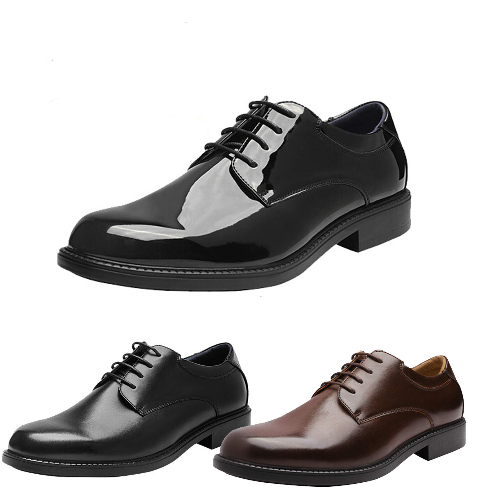 Men's Dress Oxford Derby Shoes Classic Formal Business Shoes Regular/Wide Size