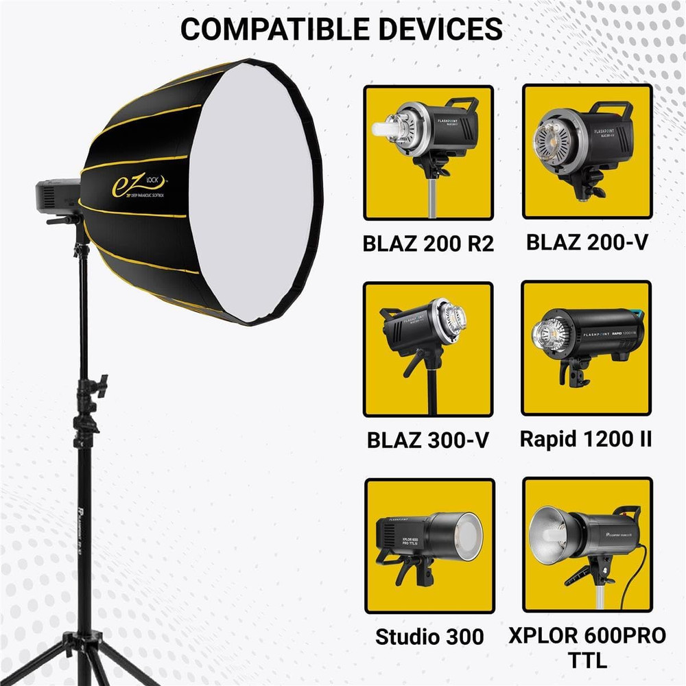 EZ Lock Deep Parabolic Quick Softbox (28")