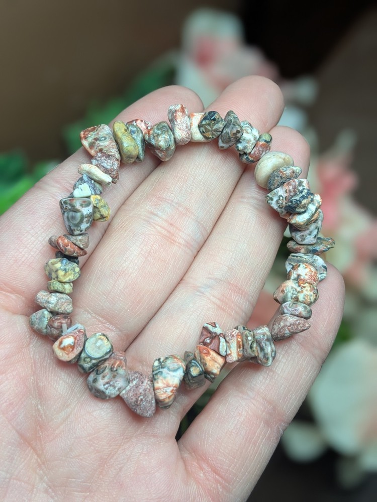 Agate Chip Beaded Bracelet