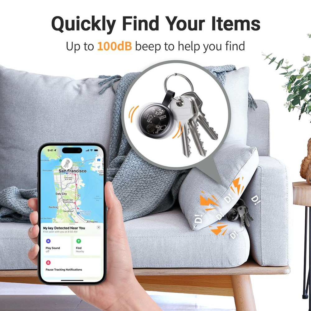 2026 New Air Tracker Tags-4 Pack Compatible with Tag, Black