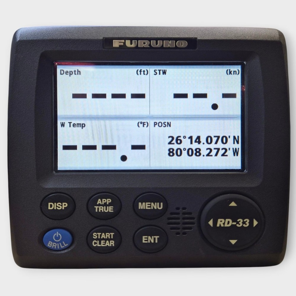 Furuno RD-33 NMEA 2000 Data Organizer Display w/ 2m N2k Drop Cable Fully Tested*