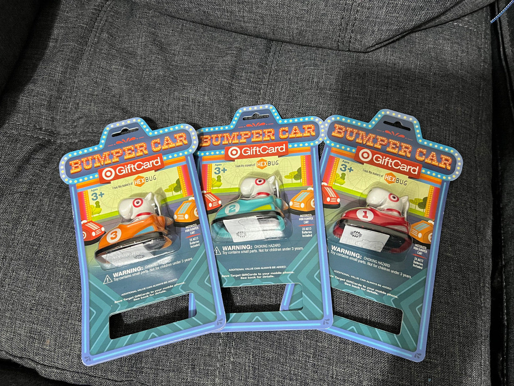 SET 3 TARGET BUMPER CAR HEX BUG