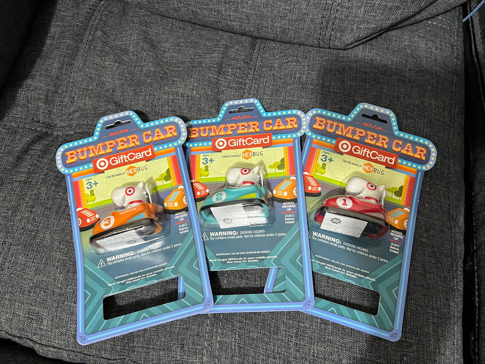 SET 3 TARGET BUMPER CAR HEX BUG