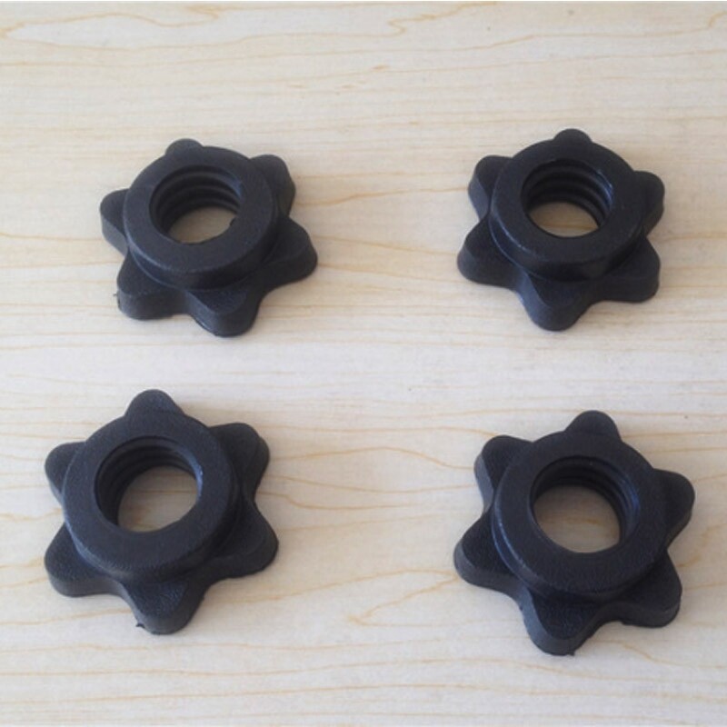 4PC Weight Check Nut Barbell Bar Clips Spin Lock Screw Dumbbell Spinlock Collars