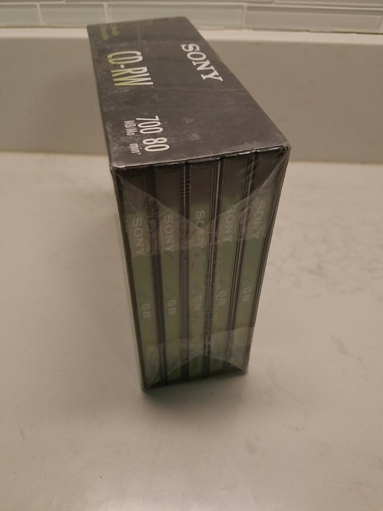 SONY CD-RW80 5-Pack New Sealed