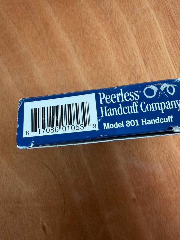 Peerless Model 801C Hinged Handcuff - Nickel Finish - PR-4801C