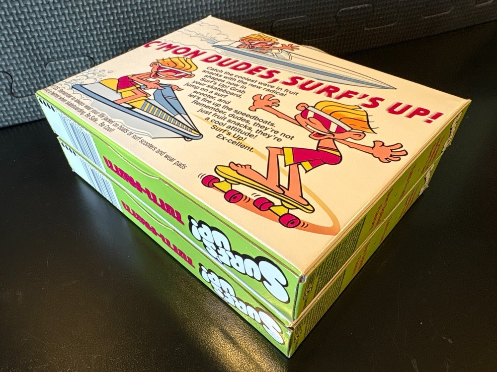 Surfs Up fruit snacks - 2 empty custom design display boxes
