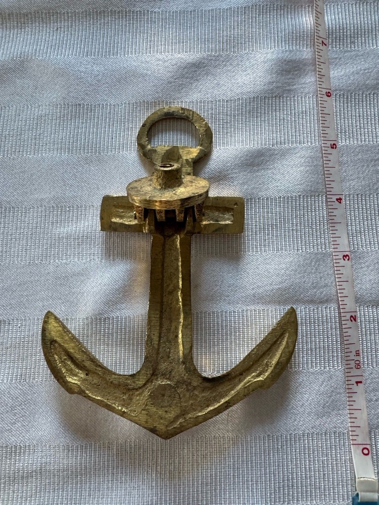 Solid Brass Anchor Door Knocker With Ireland Engraved