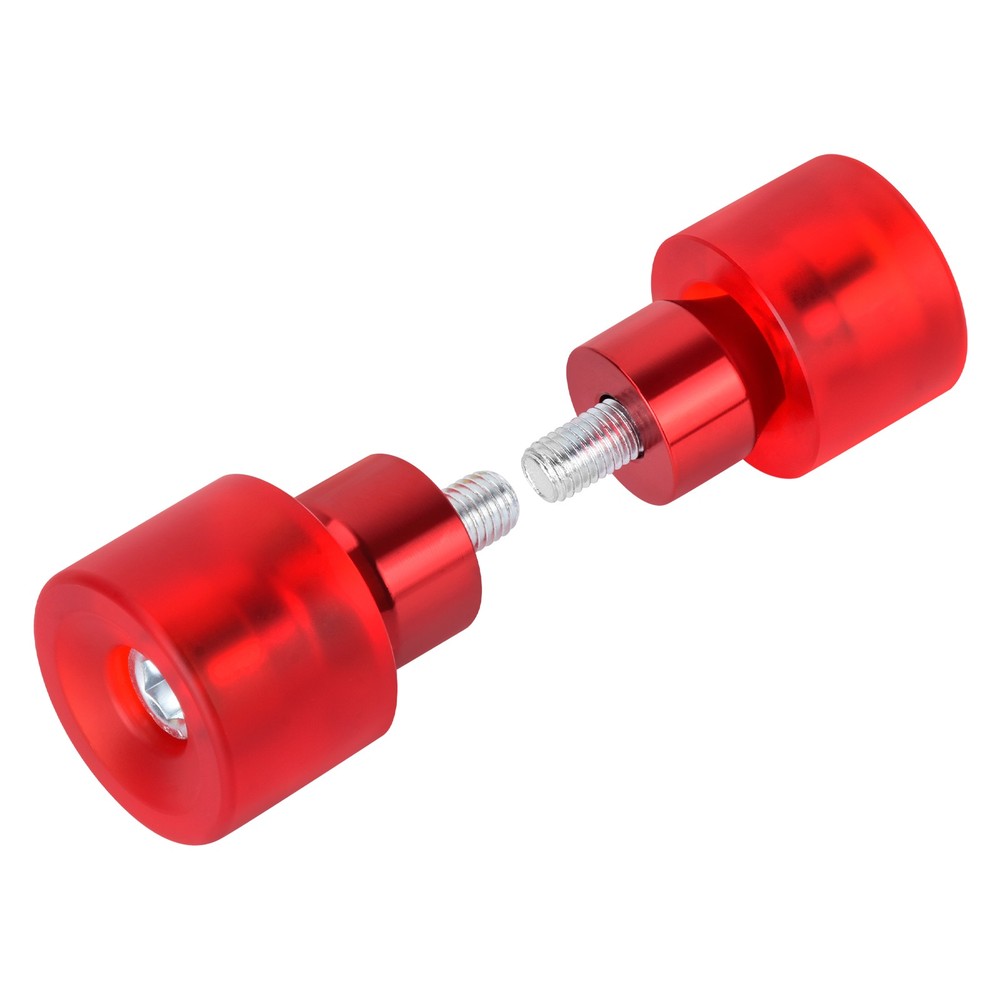 2x Engine Protective Guards Crashs Bars Red Protector 12mm End Balls For Harley