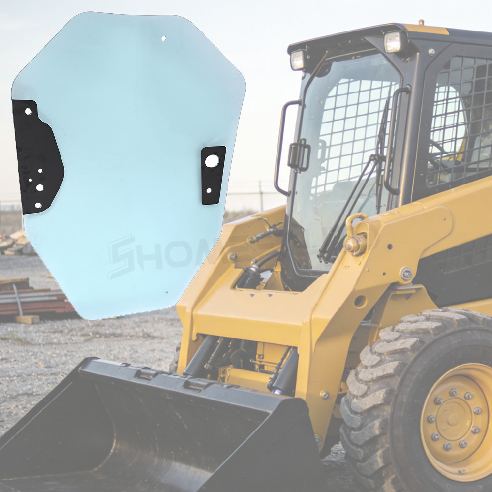 258-4071 2584071 Front Door Glass For Caterpillar CAT Loader 246C 256C 262C