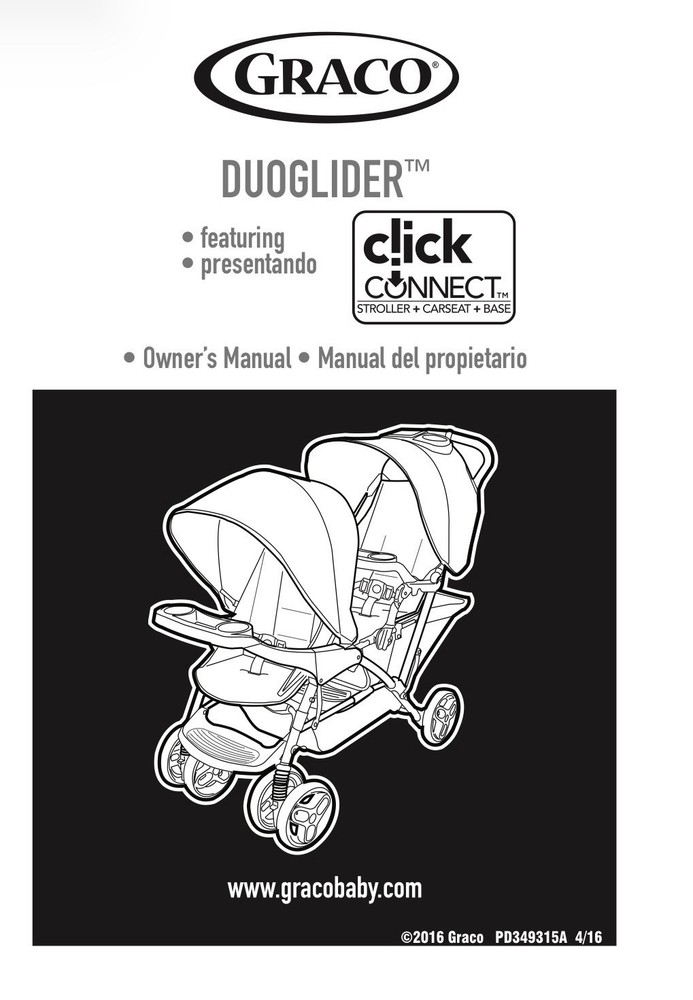 New Graco DuoGlider Click Connect Stroller Replacement Rear 2nd Child Tray