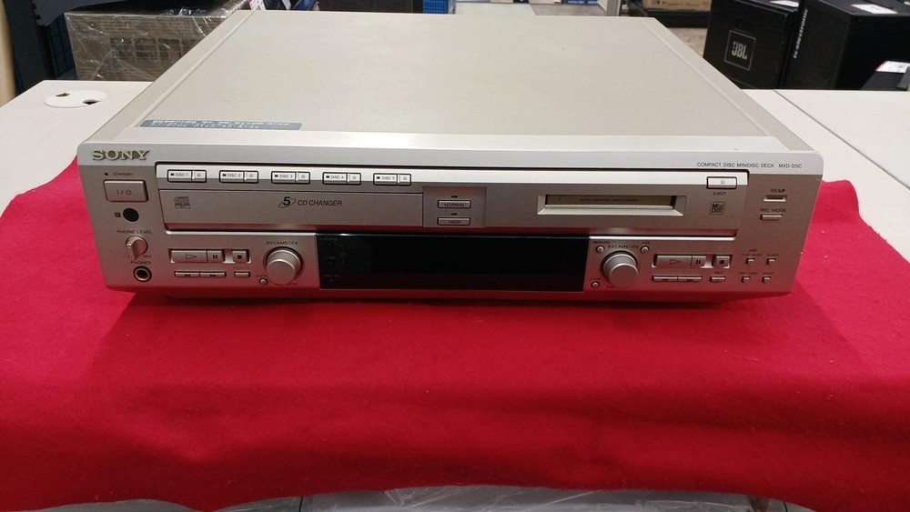 Sony MXD D5C CD MiniDisc Combo Deck Recorder Player Tested Working [Save 15%]