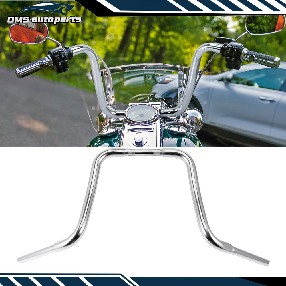 Chrome Rise 16" APE Cruved Handlebar For Harley Softail Road King Sportster 883